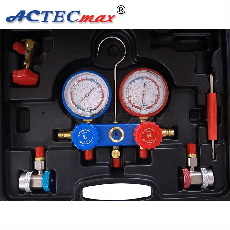 Air Conditioner Manifold Refrigerant Gauge