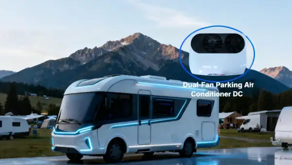 Parking air conditioner dc for rv