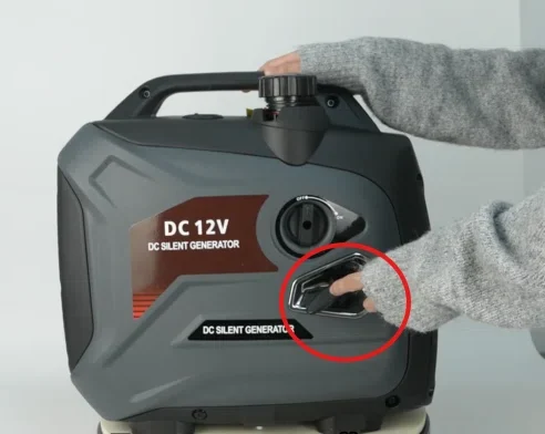 start portable generator by recoil rope