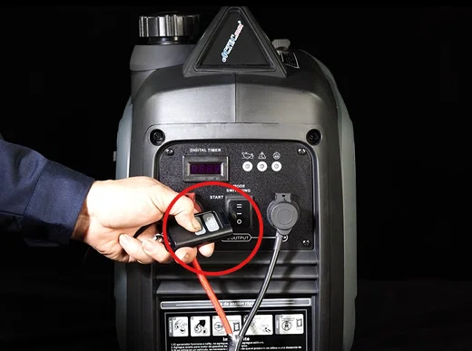 start portable generator by remote control