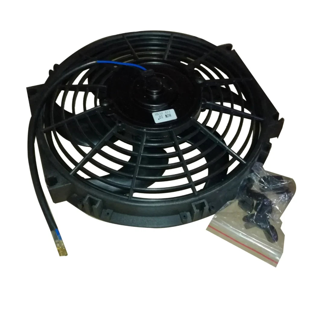 Picture showing ACTECmax 12V DC 10" 80W Automotive Universal Cooling Fan AC.117.008.12