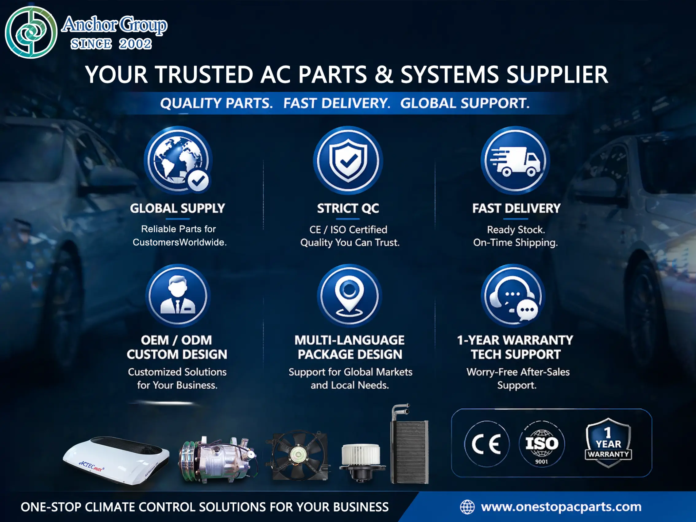 This picture shows all supports and services available of Anchor Group