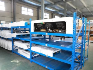 This picture shows the factory environment of the transport refrigeration units