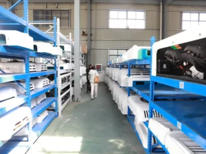 This picture shows the factory environment of the transport refrigeration units