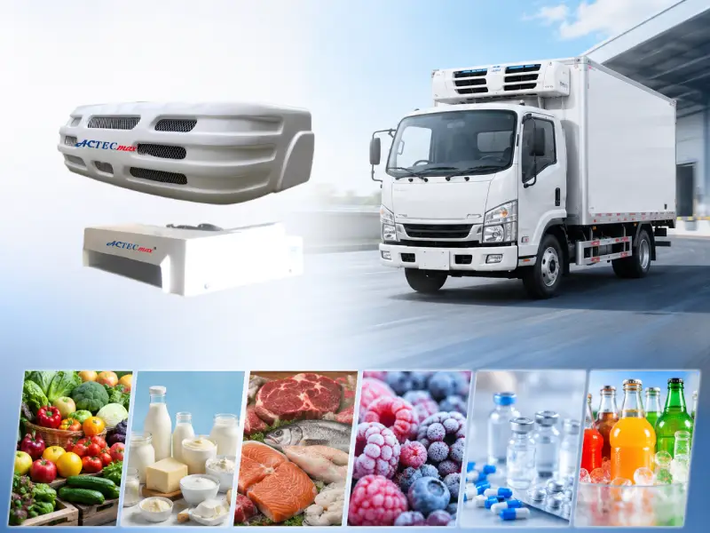 The picture shows the applications of the refrigeration unit AC.133.122