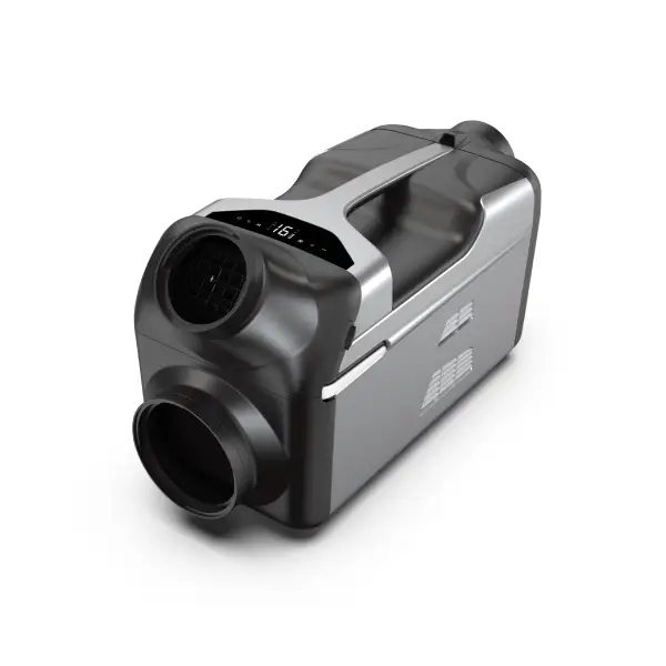 Portable automotive air conditioner AC.699.004 top view with air intlet and compact structure