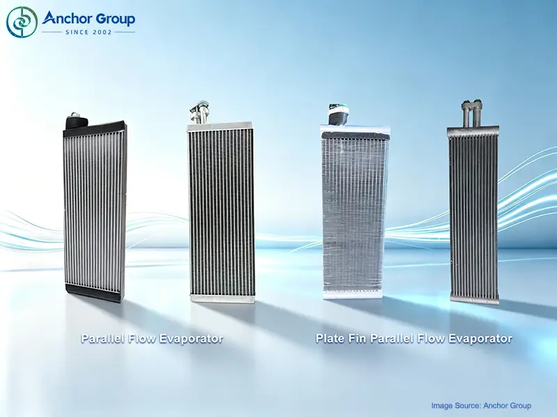 Parallel-Flow Evaporators vs. Plate-Fin Parallel-Flow Evaporators