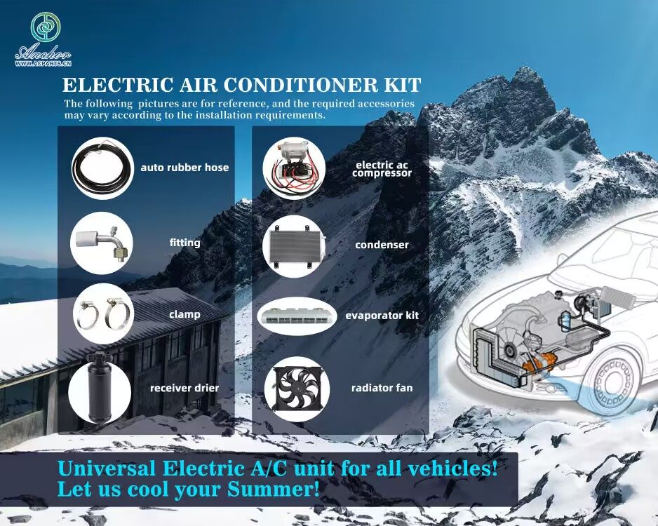 Kit de ar condicionado para carro elétrico