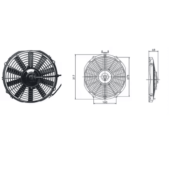 ventilador condensador de carro