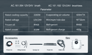 12 volt tavan kliması